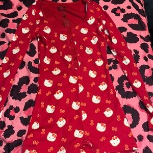 Aeropostale Red Hello Kitty Pajama Set